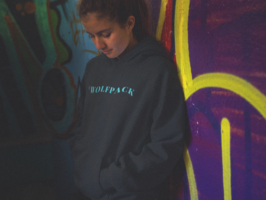 Wolfpack Adult Logo Luxury Hoodie